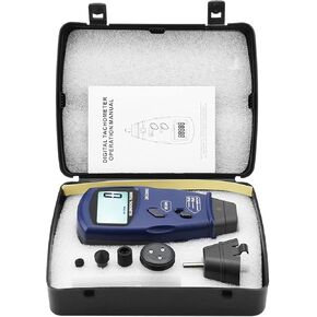 SM6236E Digital Photo Tachometer, Digital Rotation Tester with Automatic Store Function, Handheld Tachometer with 5 Digits 18mm Backlight LCD in Kuwait