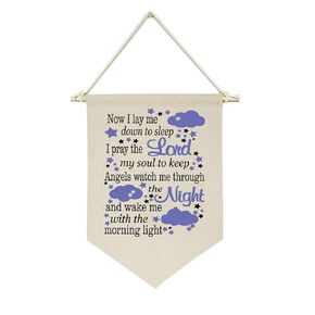 Faith Can Move Mountains - Arrow -Canvas Hanging Flag Banner Wall Sign Decor Gift for Baby Kids Girl Boy Nursery Teen Room Front Door in Kuwait