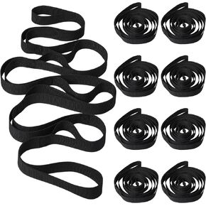 8 Pack Stretching Strap with 10 Loops Bulk Yoga Strap Bulk for Physical Therapy Stretch Bands with Loops Non Elastic Bands for Exercise Dance in Saudi Arabia