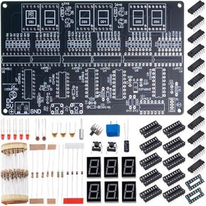Zorza 1set 6 أرقام DIY مجموعة الساعة الإلكترونية DC 4.5V-5.5V لوحة الدوائر لعلم الممارسات لحام التعلم لصياغة الهواة الالكترونيات الخاصة بك على مدار الساعة الخاصة بك in Saudi Arabia