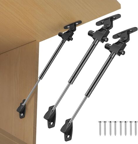 2PCS 80N 8inch Soft Close Hinge Lid Gas Support rods, Pneumatic Struts can Automatically Rise and Fall Slowly, Toy Box Damping Buffer，and can be Opened and Closed Within The Range of 0-110 Degrees. in Saudi Arabia