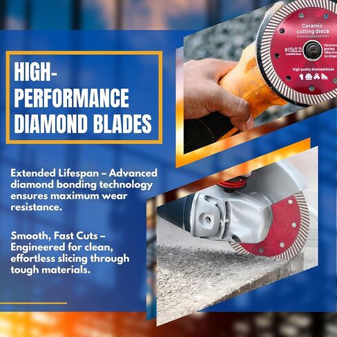 أقراص قطع السيراميك الماسي ، 4-1/2 بوصة ، 3 عبوات ، شفرة توربو رفيعة فائقة للبلاط والجرانيت in Kuwait