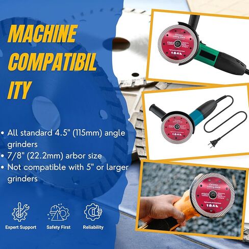 أقراص قطع السيراميك الماسي ، 4-1/2 بوصة ، 3 عبوات ، شفرة توربو رفيعة فائقة للبلاط والجرانيت in Kuwait