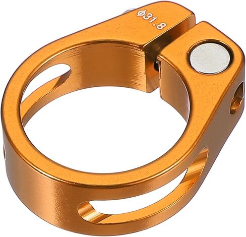 PATIKIL 28.6mm Cycles Bike Seat Post Clamp, Aluminum Alloy Seat Tube Clip Bike Quick Release Clamp for Mountain Bike Road Bike Gear Track Bike Folding Bike Blue in Saudi Arabia