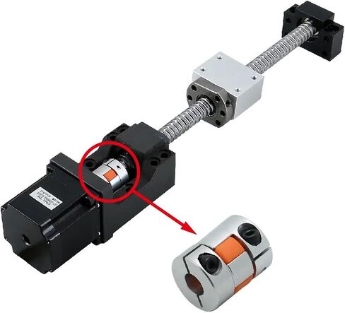 LF Two Jaw D25L30 Coupler Aluminium Plum Flexible Shaft Coupling Stepper Motor Connector CNC 5/6/6.35/8/10/12/12.7/14mm 5x8mm 1Pcs(5x12) in Saudi Arabia