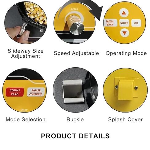 آلة عداد بذور الشاشة الرقمية ، 1000 قطعة/3 دقائق أداة عد الدخن العالية التلقائية ، لجزيئات الحبوب القمح الذرة فول الصويا الأرز (220 فولت) in Kuwait