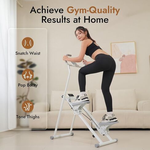 Stair Stepper with Adjustable Resistance - Stair Climber for Home Gym, Folding Cardio Machine with Extended Step Range, Adjustable Handlebar & Pedals, Tablet Holder by MACYO in Kuwait