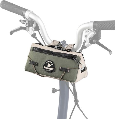 Rhinowalk Bike Handlebar Bag Urban Cycling Front Bag Bike Basket Bicycle Storage Bag for MTB Road Bike Folding Bike, Shoulder Bag, Cycling Accessories(Green) in Saudi Arabia
