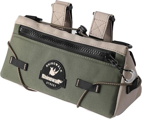 Rhinowalk Bike Handlebar Bag Urban Cycling Front Bag Bike Basket Bicycle Storage Bag for MTB Road Bike Folding Bike, Shoulder Bag, Cycling Accessories(Green) in Saudi Arabia