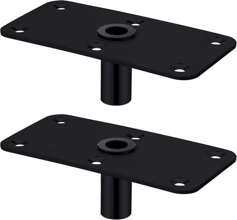 2 Pcs Boat Seat Base Mount Boat Seat Pedestal Base Mount Plate for 3/4" Pin Post Socket Heavy Duty Marine Pedestal Accessories for Marine Fishing in Saudi Arabia