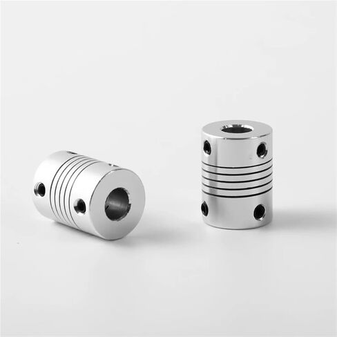 D19*L25 الألومنيوم مرن الفك عمود اقتران 5 8 6.35mm 8mm 10mm CNC Stepper Motor Acpler Acpler Machine 1PCs (6.35x6.35) in Saudi Arabia