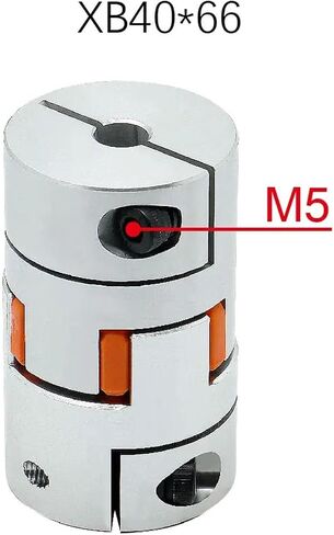LF Three Jaw D40L66 Coupler Aluminium Plum Flexible Shaft Coupling Stepper Motor Connector CNC 8/10/12/12.7/14/16/20/22mm 1Pcs(8x8) in Saudi Arabia