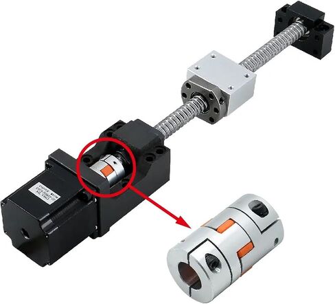 LF Three Jaw D40L66 Coupler Aluminium Plum Flexible Shaft Coupling Stepper Motor Connector CNC 8/10/12/12.7/14/16/20/22mm 1Pcs(8x8) in Saudi Arabia