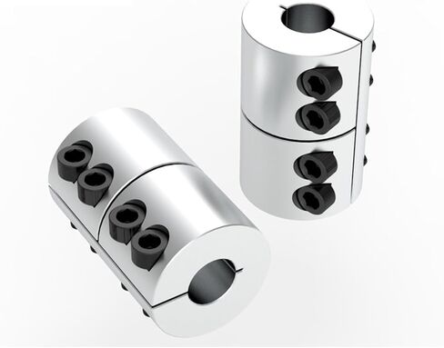 D25L40 Rigid Shaft Coupling Lead Screw Coupler 5/6/6.35/7/8/10mm CNC Router 3D Printer Accessories Stepper Motor Servo Connector 1Pcs(6.35mm to 6.35mm) in Saudi Arabia
