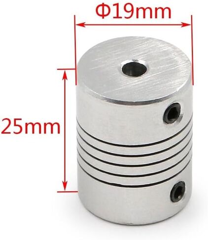 1pcs 5x8mm CNC Motor Jaw Shaft Coupler 5mm to 8mm Flexible Coupling OD 19x25mm 3/4/5/6/6.35/7/8/10mm(8 X 10) in Saudi Arabia