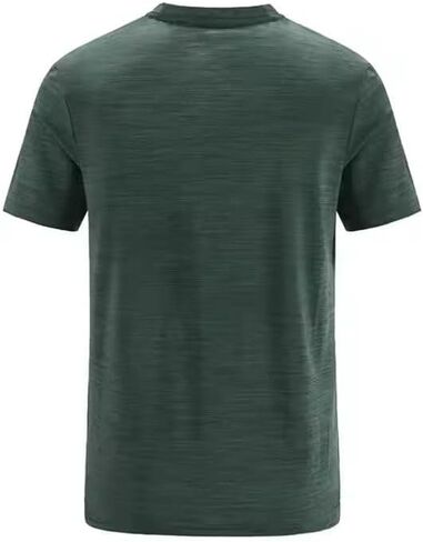 Men's Cotton-Linen Short Sleeve Shirt – Breathable, Lightweight Summer Casual Shirt with Button Front, Solid Color Green in Saudi Arabia