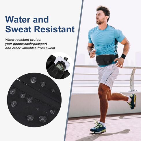 MAXTOP Large Fanny Packs for Women Men Sports Belt Bag with Adjustable Strap Travel Essentials for Walking Running Hiking Cycling Easy Carry All Phones in Kuwait