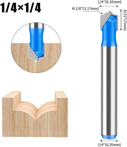 1/4 Inch 1/2 Inch Shank 6mm 12mm Shank Milling Cutter Bit 1pcs(6x12.7mm) in Saudi Arabia