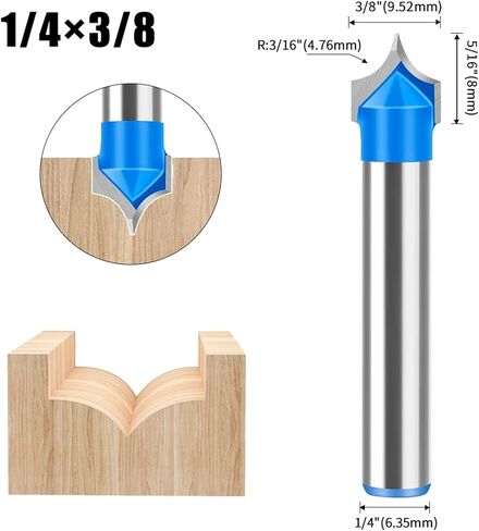 1/4 Inch 1/2 Inch Shank 6mm 12mm Shank Milling Cutter Bit 1pcs(6x12.7mm) in Saudi Arabia