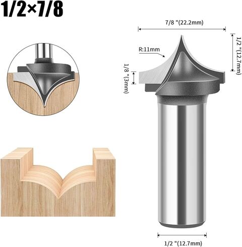 1/4 Inch 1/2 Inch Shank 6mm 12mm Shank Milling Cutter Bit 1pcs(6x12.7mm) in Saudi Arabia