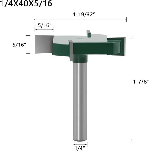 1/4"6mm Shank 4 Edge T Type Bit Milling Cutter 1pcs(4PCS 6.35mm Shank) in Saudi Arabia