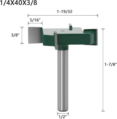 1/4"6mm Shank 4 Edge T Type Bit Milling Cutter 1pcs(4PCS 6.35mm Shank) in Saudi Arabia