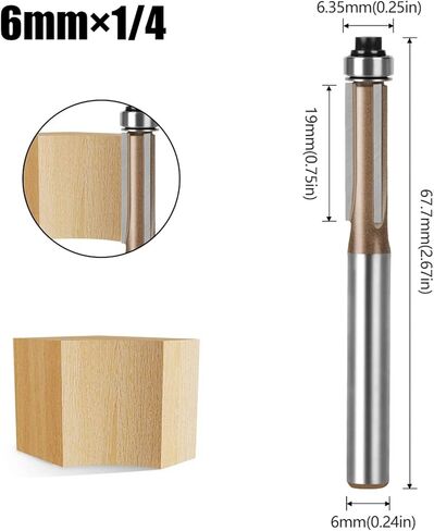 6mm 1/4 Inch Handle Blade 1pcs(4PCS 6mm Shank) in Saudi Arabia
