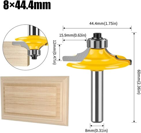 1-4PC 8mm 12mm 1/2inch Shank Bit Set(NO4-8X44.4mm) in Saudi Arabia