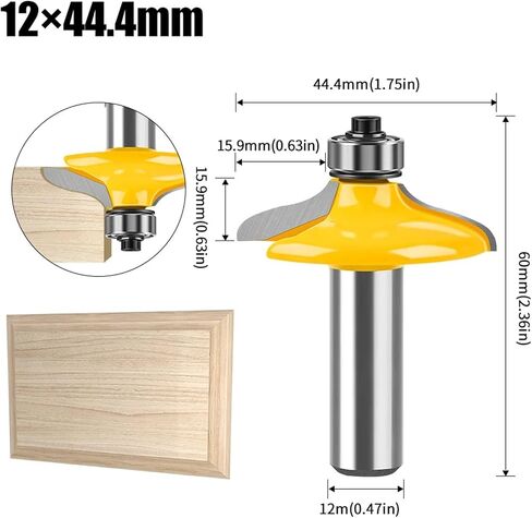1-4PC 8mm 12mm 1/2inch Shank Bit Set(NO4-8X44.4mm) in Saudi Arabia