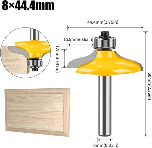1-4PC 8mm 12mm 1/2inch Shank Bit Set(NO4-8X44.4mm) in Saudi Arabia