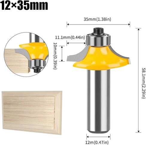 1-4PC 8mm 12mm 1/2inch Shank Bit Set(NO4-8X44.4mm) in Saudi Arabia