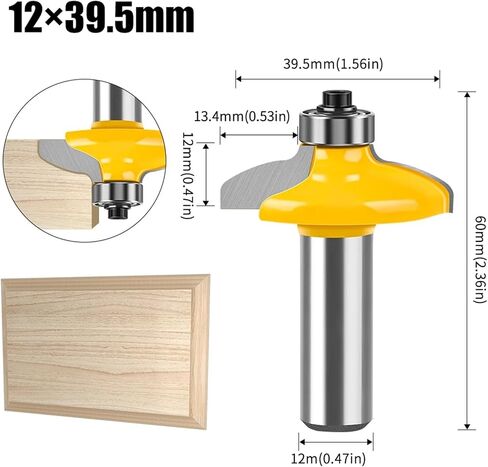 1-4PC 8mm 12mm 1/2inch Shank Bit Set(NO4-8X44.4mm) in Saudi Arabia