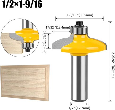 1-4PC 8mm 12mm 1/2inch Shank Bit Set(NO4-8X44.4mm) in Saudi Arabia