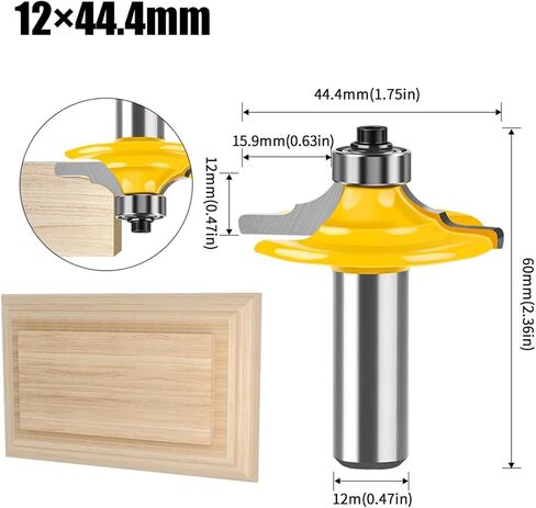 1-4PC 8mm 12mm 1/2inch Shank Bit Set(NO4-8X44.4mm) in Saudi Arabia