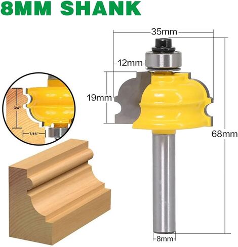 1pcs بت - 1/2 "Shank 12mm 8mmshank (ساق 12 مم) in Saudi Arabia
