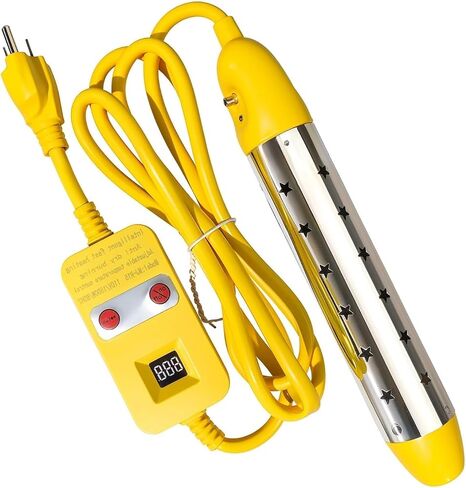 1500W Electric Submersible Water Heater with Stainless Steel Guard Cover, Portable Bucket Heater to Heat 5 Gallons of Water in Minutes in Saudi Arabia