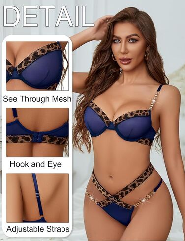 Avidlove Sexy Lingerie Set Mesh See من خلال سوار الجوارب اللباس الداخلي من خلال in Saudi Arabia