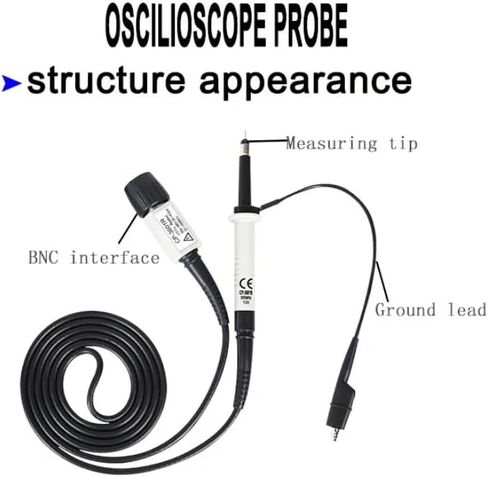 PINTECH Oscilloscope Probe 300MHz 2000V Passive High Voltage Probes with BNC Connector, 100X Attenuation Ratio, CP3308R in Saudi Arabia