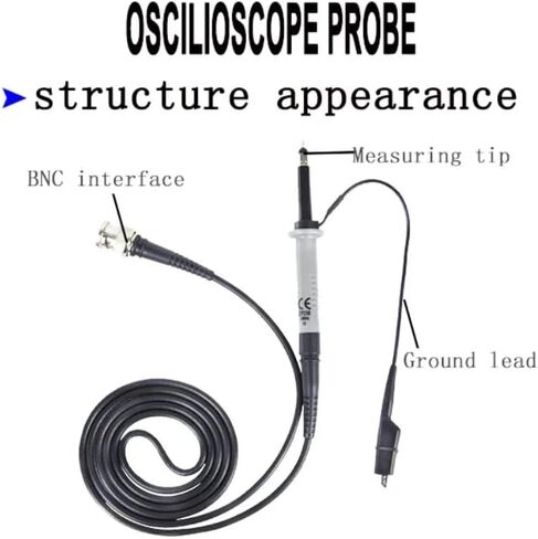 Pintech Oscilloscope Probe 300MHz 2000V تحقيقات الجهد العالي السلبي مع موصل BNC ، نسبة التوهين 100x ، CP3308R in Saudi Arabia