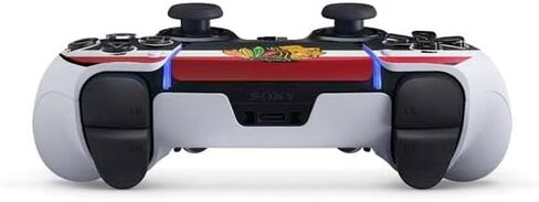 Skinit Decal Gaming Skin Compatible with PS5 DualSense Edge Pro Controller - Officially Licensed NHL Chicago Blackhawks Jersey Design in Saudi Arabia