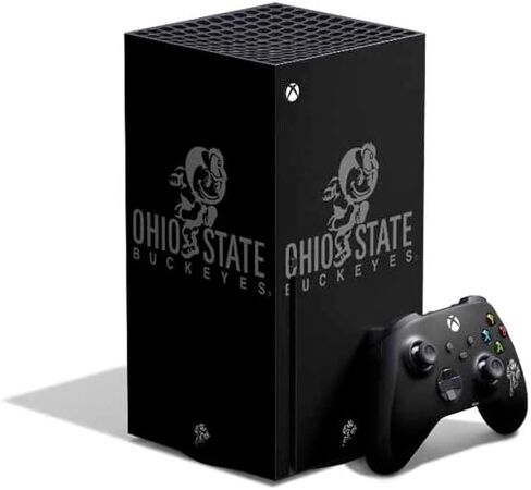 ألعاب Skinit Scenit Skining Skin متوافقة مع حزمة Xbox Series X - تصميم شعار Red Logo المرخص له رسميًا in Kuwait