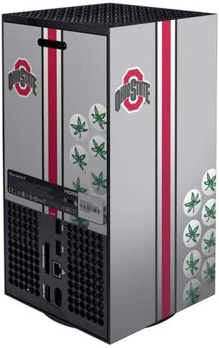 ألعاب Skinit Scenit Skining Skin متوافقة مع حزمة Xbox Series X - تصميم شعار Red Logo المرخص له رسميًا in Kuwait
