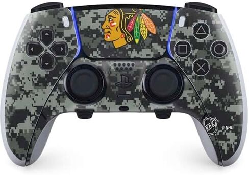 Skinit Decal Gaming Skin Compatible with PS5 DualSense Edge Pro Controller - Officially Licensed NHL Chicago Blackhawks Jersey Design in Saudi Arabia
