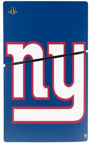 Skinit Decal Gaming Skin Compatible with PS5 Slim Disk Bundle - Officially Licensed NFL New York Giants Large Logo Design in Saudi Arabia