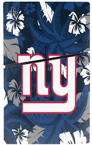 Skinit Decal Gaming Skin Compatible with PS5 Slim Disk Bundle - Officially Licensed NFL New York Giants Large Logo Design in Saudi Arabia