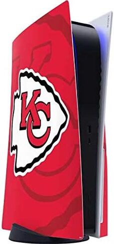 Skinit Decal Gaming Skin Compatible with PS5 Console - Officially Licensed NFL Kansas City Chiefs Double Vision Design in Kuwait
