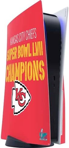 Skinit Decal Gaming Skin Compatible with PS5 Console - Officially Licensed NFL Kansas City Chiefs Double Vision Design in Kuwait