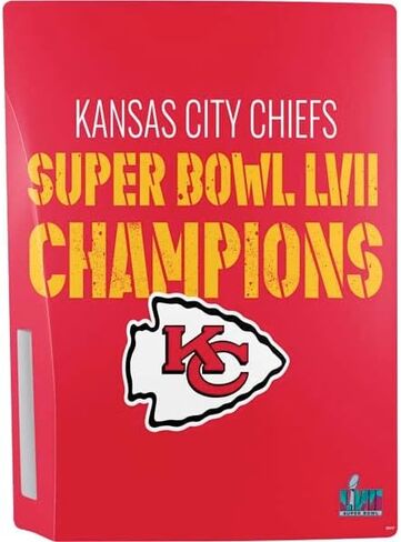 Skinit Decal Gaming Skin Compatible with PS5 Console - Officially Licensed NFL Kansas City Chiefs Double Vision Design in Kuwait