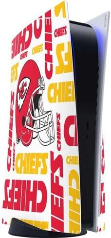 Skinit Decal Gaming Skin Compatible with PS5 Console - Officially Licensed NFL Kansas City Chiefs Double Vision Design in Kuwait