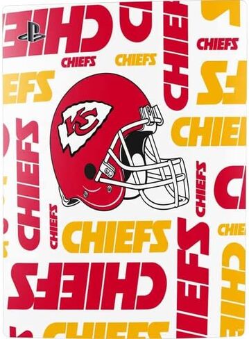 Skinit Decal Gaming Skin Compatible with PS5 Console - Officially Licensed NFL Kansas City Chiefs Double Vision Design in Kuwait